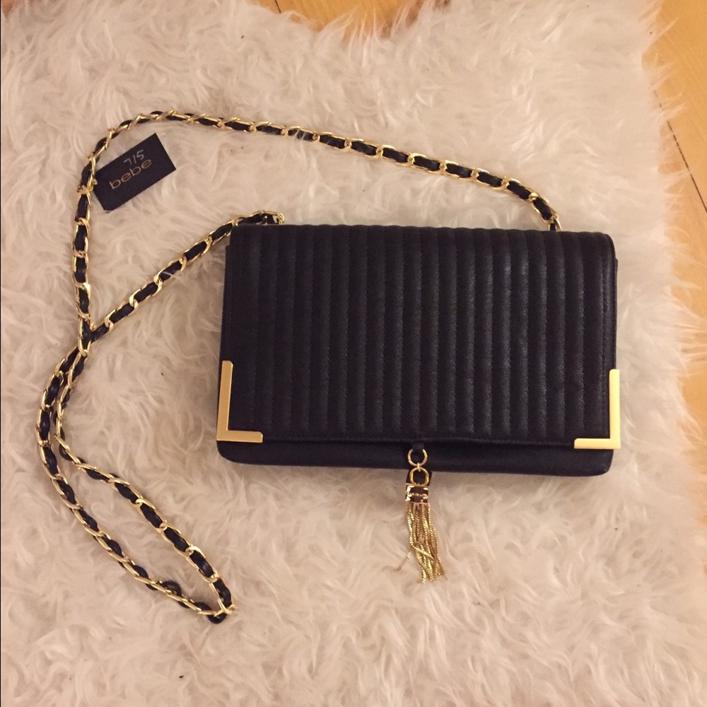bebe quilted handbag